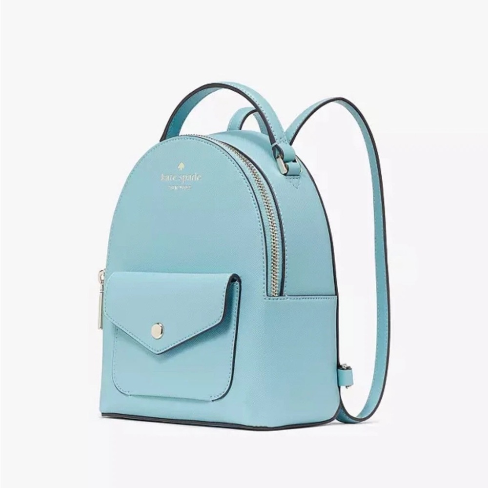 Kate Spade Schuyler Mini Backpack Smoky Blue - Picture 2 of 11